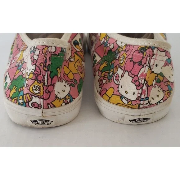 VANS Off The Wall Hello Kitty Pink Low Top Sneakers, Women size 8 Men Size 6.5 - Picture 7 of 11